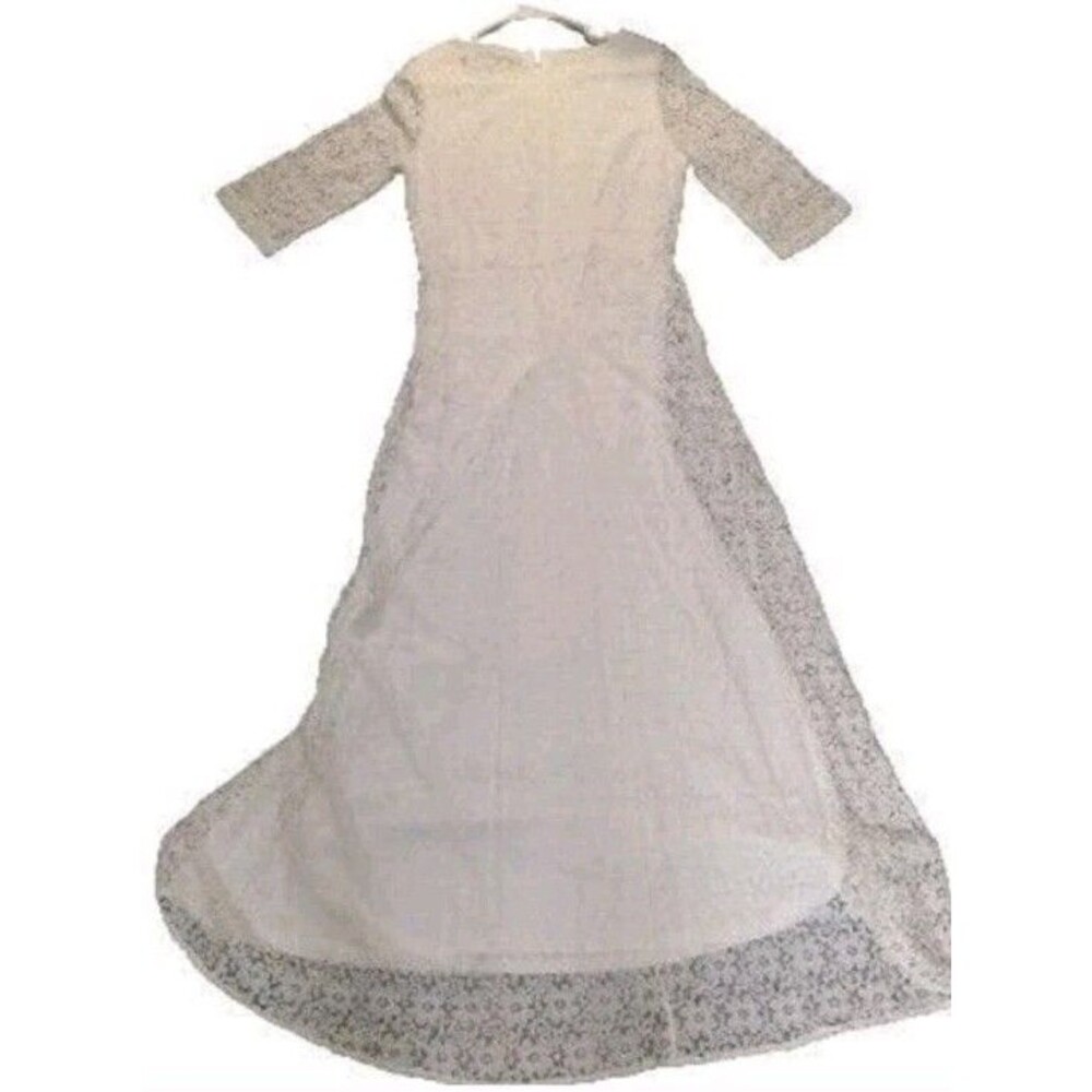 Lookbook Women’s Maxi Dress Size 12 Ivory 3/4 Sleeve Lace NEW with Tags - Picture 4 of 15